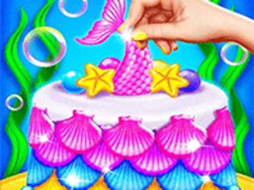Mermaid Cake Cooking Design - Fun in Kitchen - game thumbnail image