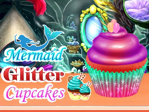 Mermaid Glitter Cupcakes - game thumbnail image