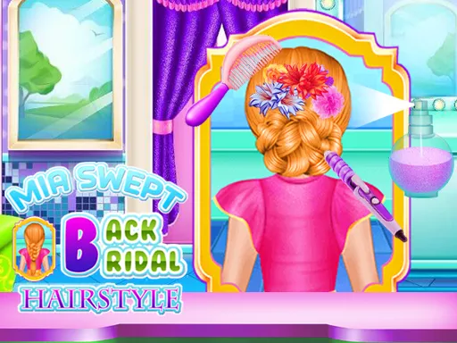 Mia Swept-Back Bridal Hairstyle - game thumbnail image
