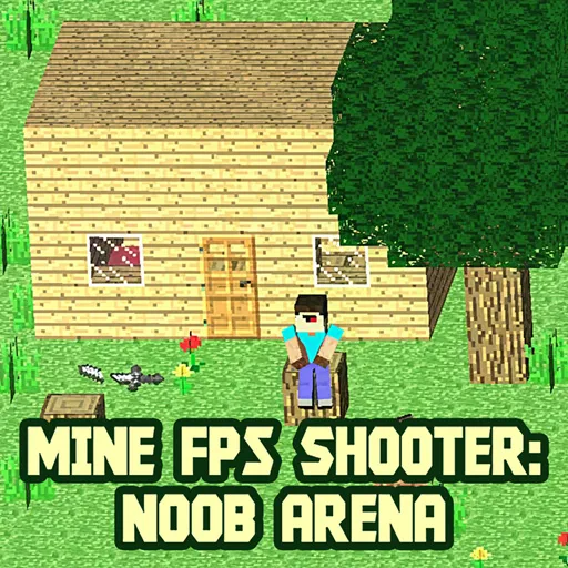 Mine FPS shooter: Noob Arena - game thumbnail image