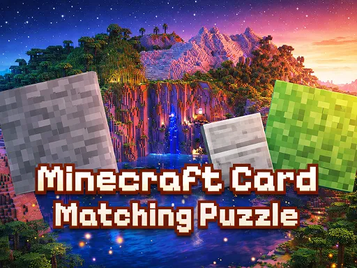 Minecraft Card Matching Puzzle - game thumbnail image
