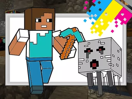 Minecraft Coloring Pages - game thumbnail image