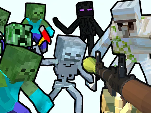Minecraft Shooter - Save Your World - game thumbnail image