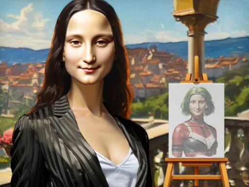 Mona Lisa Fashion Experiments - game thumbnail image