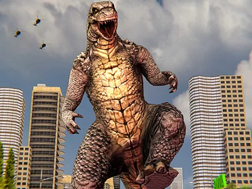 Monster Dinosaur Rampage City Attack - game thumbnail image