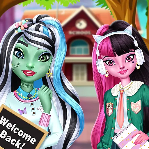 Monster Girls Back to School game thumbnail image