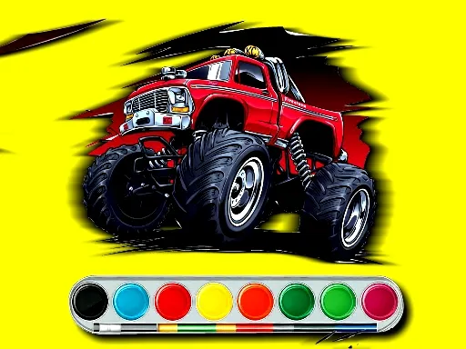 Monster Jeep Coloring - game thumbnail image
