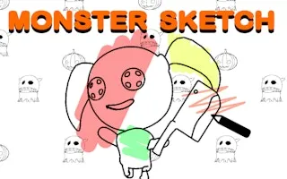 Monster Sketch Drawing Game - game thumbnail image