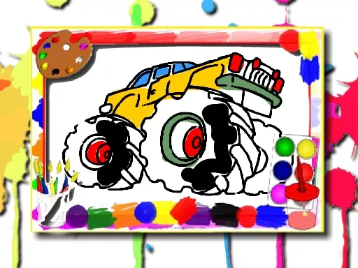 Monster Truck Coloring Book - game thumbnail image