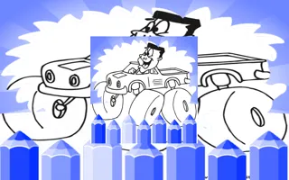 Monster Truck Coloring Pages For Kids - game thumbnail image