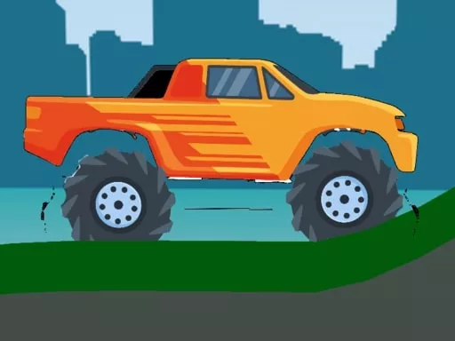 Monster Truck Hill Driving 2D - game thumbnail image