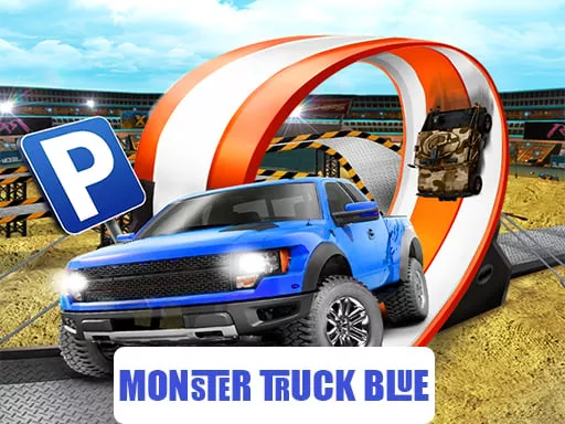 Monster-Truck-Parking Free 3D Blue - game thumbnail image