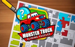 Monster Truck Sliding Puzzles - game thumbnail image