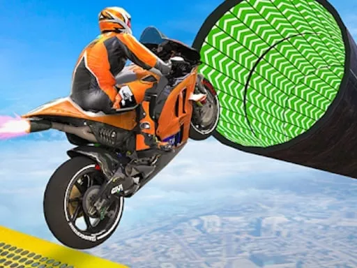 Motorcycle Stunts Drive - game thumbnail image