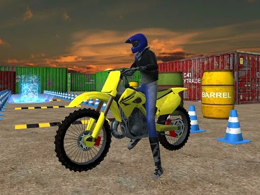 MSK Dirt bike stunt parking sim - game thumbnail image