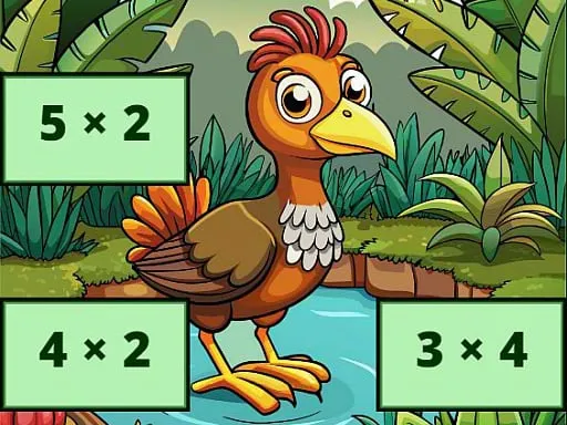 Multiplication: Bird Image Uncover game thumbnail image