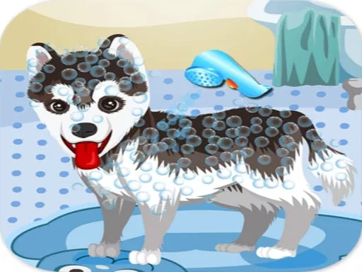 My Cute Dog Bathing - game thumbnail image