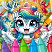 Mythical Beasts Coloring Page game thumbnail image