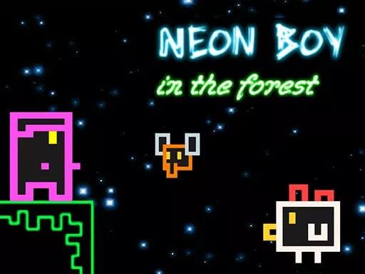 Neon Boy - in the forest - game thumbnail image