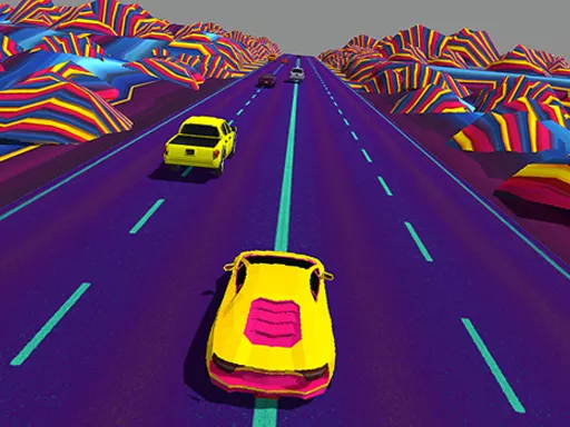 Neon Race Retro Drift - game thumbnail image