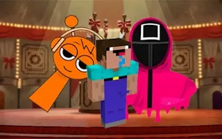 Nextbots on Minecraft Squid Game Sprunki - game thumbnail image