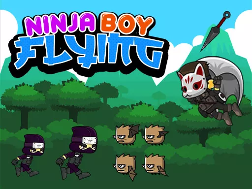 Ninja Boy Flying - game thumbnail image