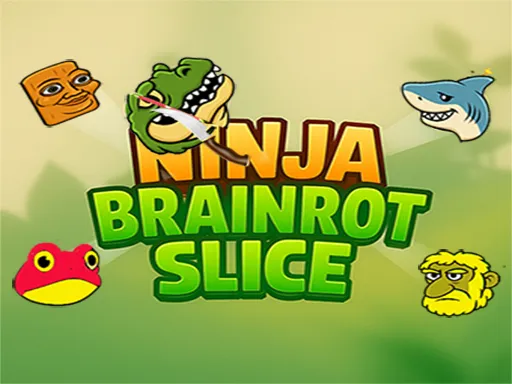 Ninja brainrot Slice game thumbnail image