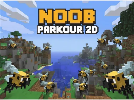 Noob: Parkour 2D - game thumbnail image