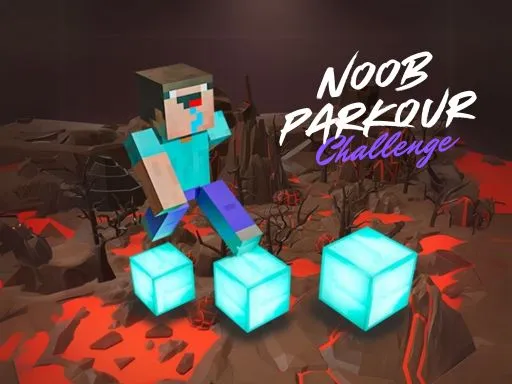Noob Parkour Challenge 3D game thumbnail image