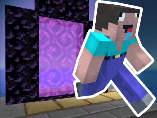 Noob Steve Parkour - game thumbnail image