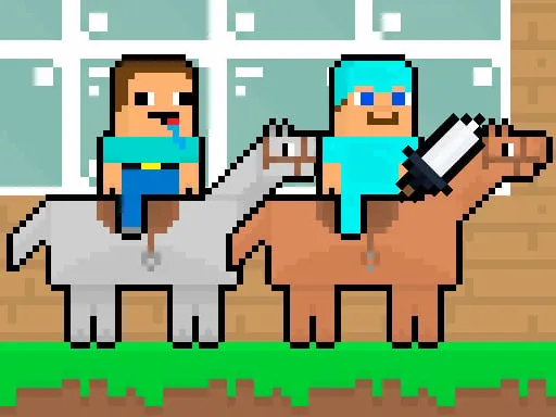 Noob vs Pro HorseCraft game thumbnail image