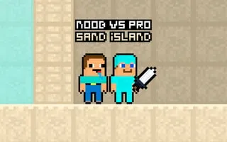 Noob vs Pro Sand island - game thumbnail image