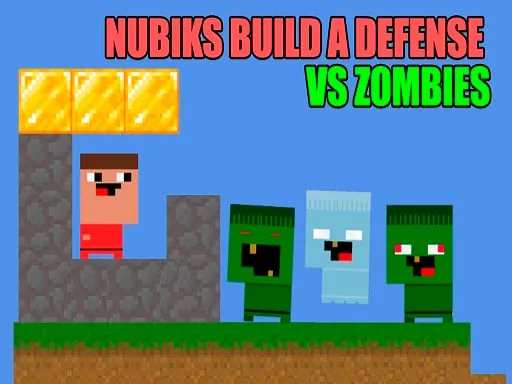 Nubiks build a defense vs zombies - game thumbnail image