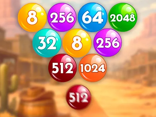 Number Bubble Shooter Wild West - game thumbnail image