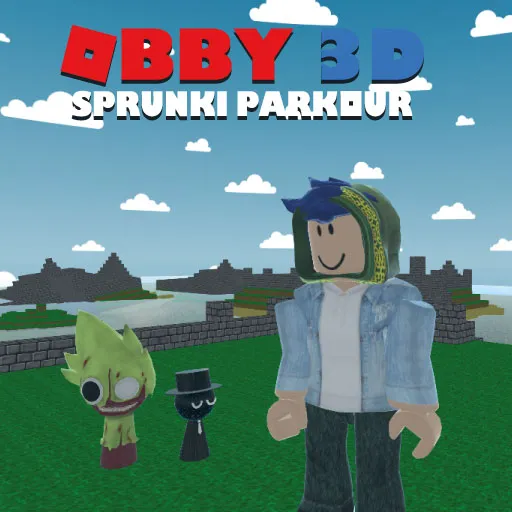 Obby 3D Sprunki Parkour game thumbnail image