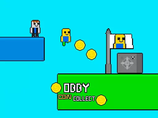 Obby vs Bacon Rainbow Parkour - game thumbnail image