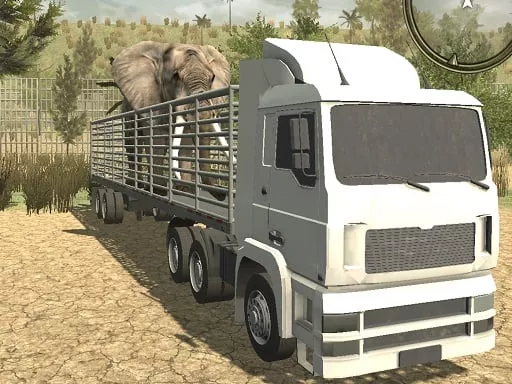 Offroad Truck Animal Transporter - game thumbnail image