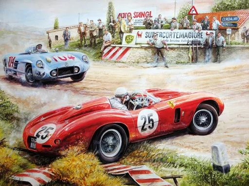 Painting Vintage Cars Jigsaw Puzzle - game thumbnail image