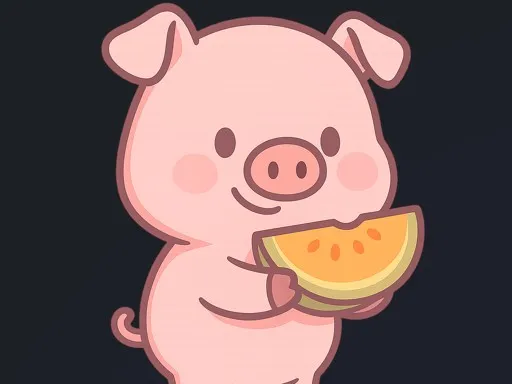Piggy vs Watermelon - game thumbnail image