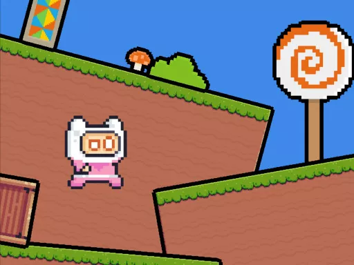 Pink Rush Speedrun Platformer - game thumbnail image