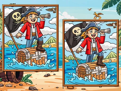Pirates Find The Diffs - game thumbnail image