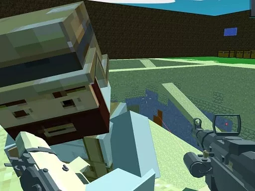 Pixel Arena blocky combat fps - game thumbnail image