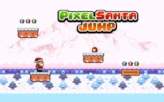 Pixel Santa Jump - game thumbnail image
