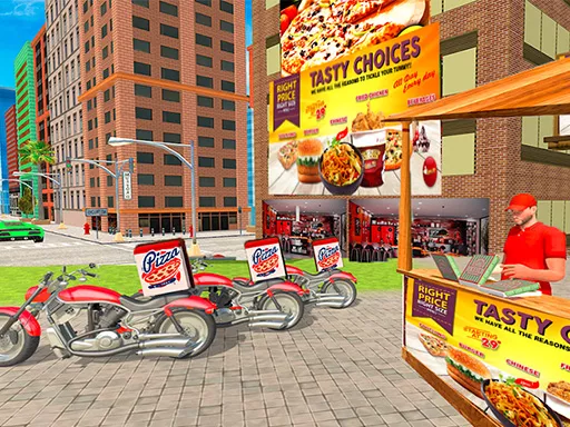 PIZZA DELIVERY BOY SIMULATION GAME - game thumbnail image