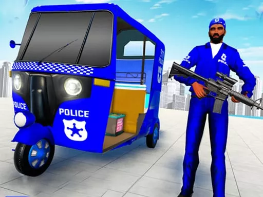 Police Auto Rickshaw Drive - game thumbnail image