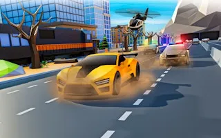 Police Car Chase ZigZag Escape 3D Driving Game - game thumbnail image