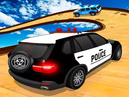 Police Prado Car Stunt Ramp Car Racing Game 3D - game thumbnail image