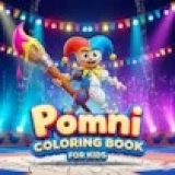 Pomni Coloring Book for Kids