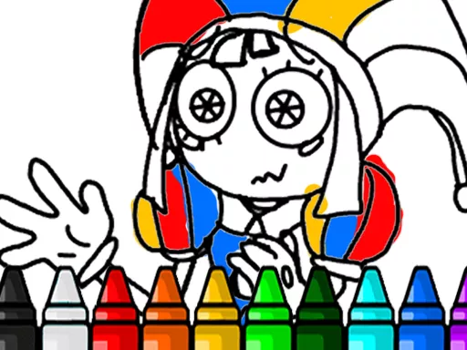 Pomni Coloring Book - game thumbnail image