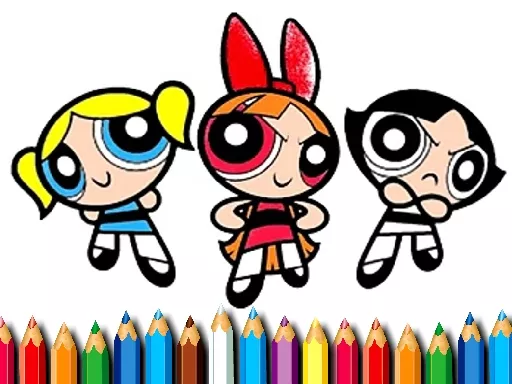 Powerpuff Girls Coloring - game thumbnail image